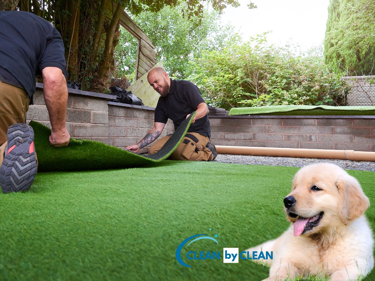 how-to-clean-fake-puppy-grass-cleanbyclean